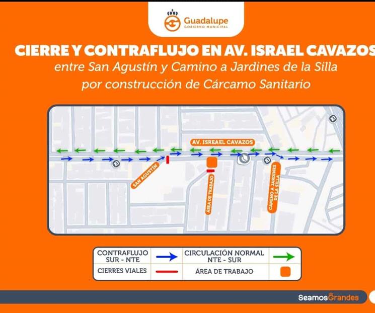 Construyen c&aacute;rcamo de drenaje sanitario en Israel Cavazos