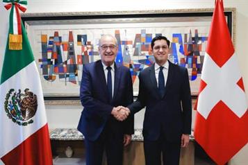 Arriba a México el presidente de la Confederación Suiza