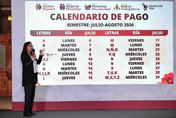 Da a conocer Bienestar calendario de pagos para julio-agosto Da a conocer Bienestar calendario de pagos para julio-agosto