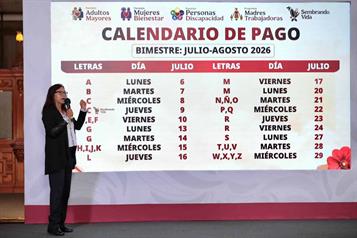Da a conocer Bienestar calendario de pagos para julio-agosto