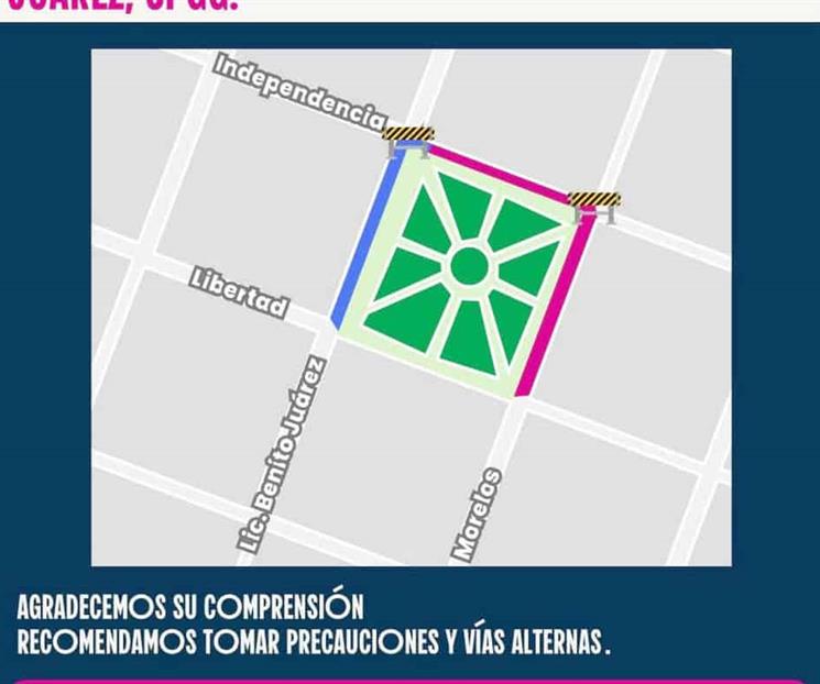 Anuncia SP cierre parcial de calles del centro