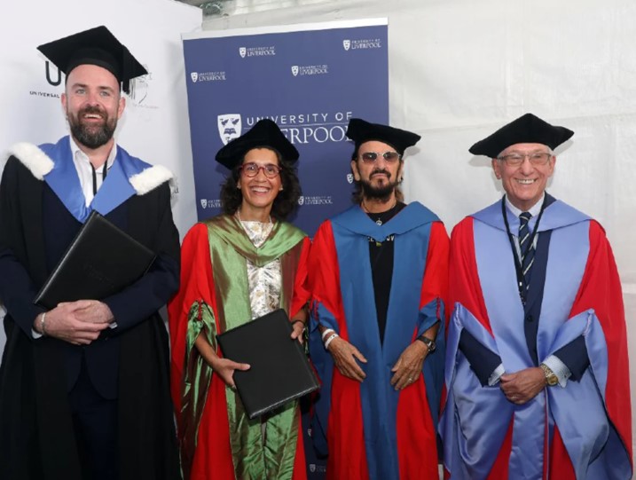 Celebra Ringo Starr su cumplea&ntilde;os con Honoris Causa en Liverpool