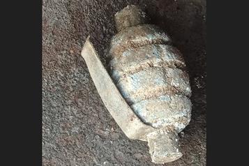 Alarma hallazgo de granada