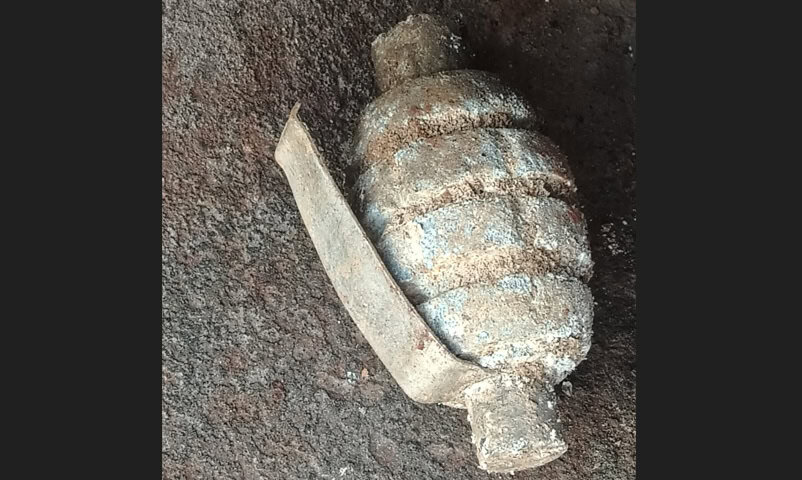 Alarma hallazgo de granada