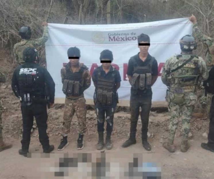 Operativo de Marina desmantela arsenal de Los Chapitos en Sinaloa