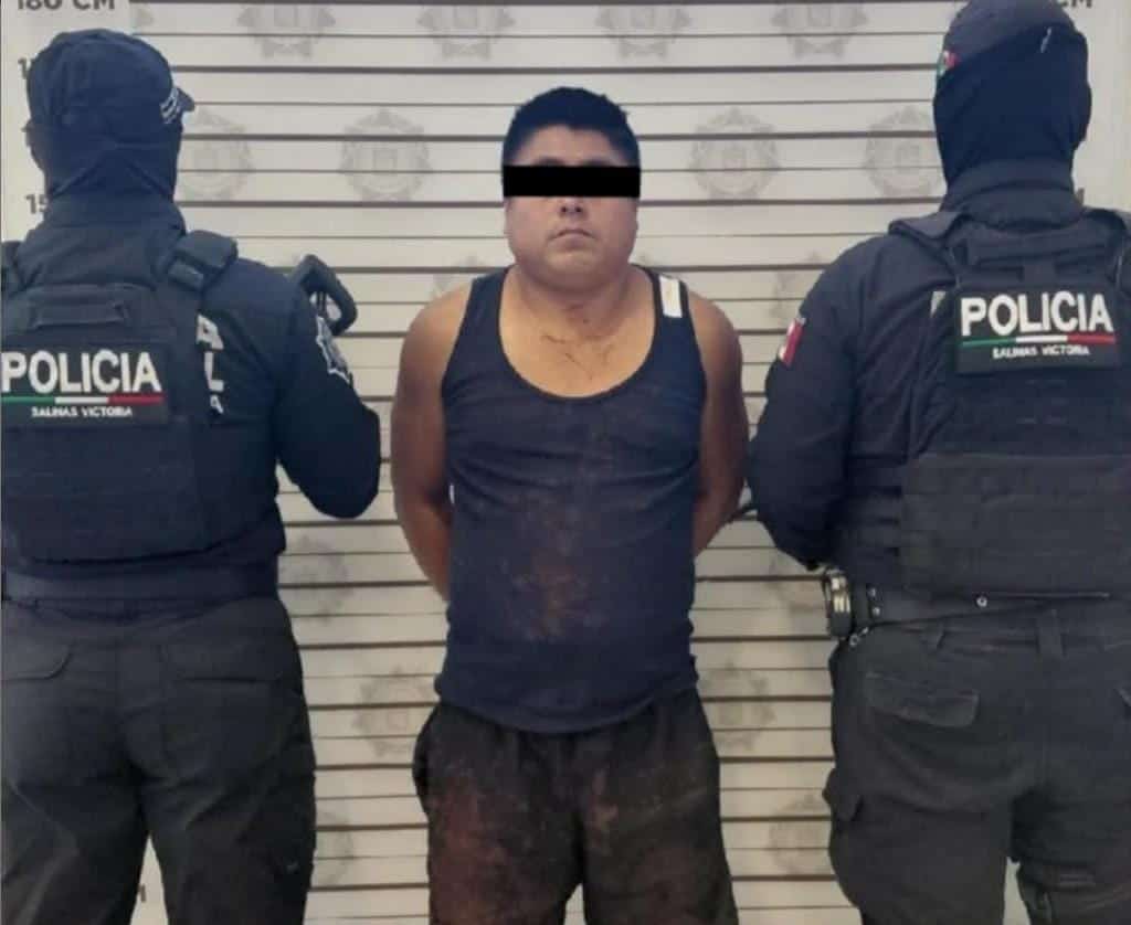 Luego de ser denunciado a las autoridades por su pareja, quien lo acus&oacute; haberla agredido con un arma blanca, un hombre fue arrestado por elementos de la polic&iacute;a, en el municipio de Salinas Victoria.