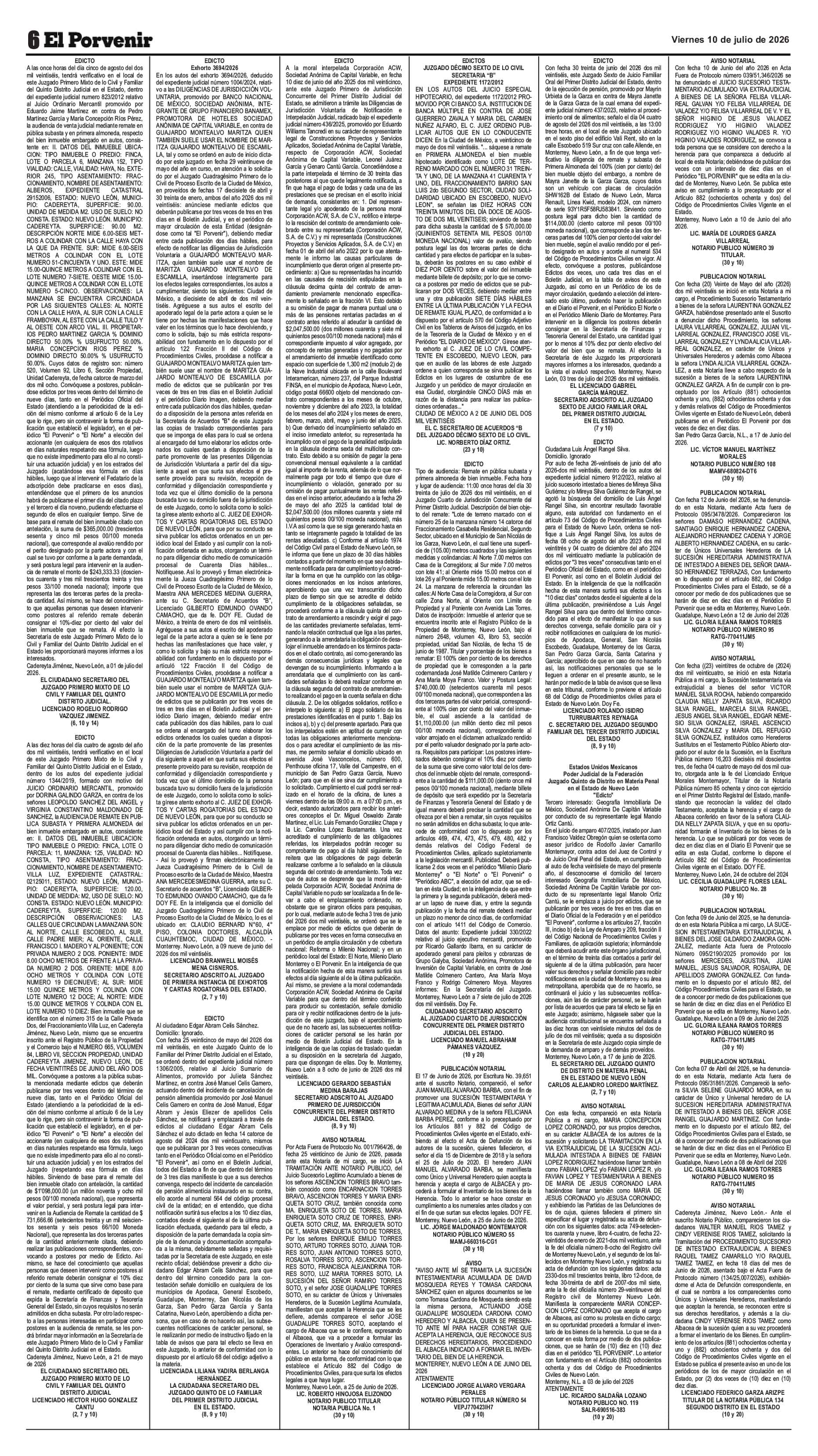 Edictos