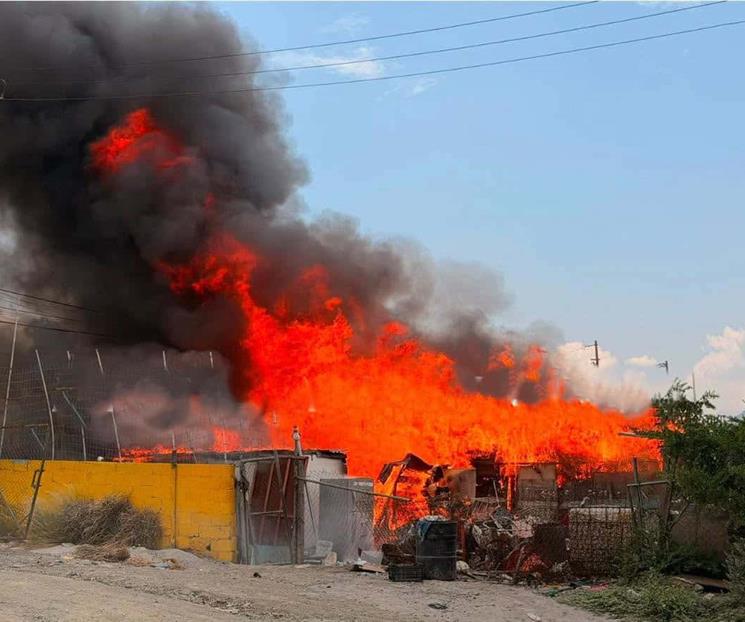 Acaba incendio con tejabanes