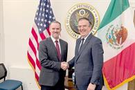 Recibe titular de comercio de EU a Ebrard Recibe titular de comercio de EU a Ebrard
