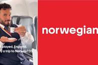 Norwegian Air luce logo de British Airways tras perder apuesta Norwegian Air luce logo de British Airways tras perder apuesta