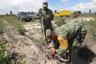 Inician militares y autoridades la plantaci&oacute;n de 2 mil 500 &aacute;rboles