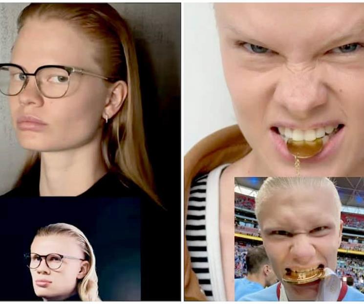 Descubren versión femenina de Erling Haaland Descubren versión femenina de Erling Haaland
