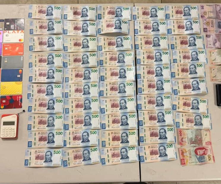 Cae con 47 tarjetas bancarias Cae con 47 tarjetas bancarias
