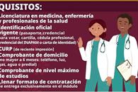 Mantiene Bienestar convocatoria para integrar profesionales de salud