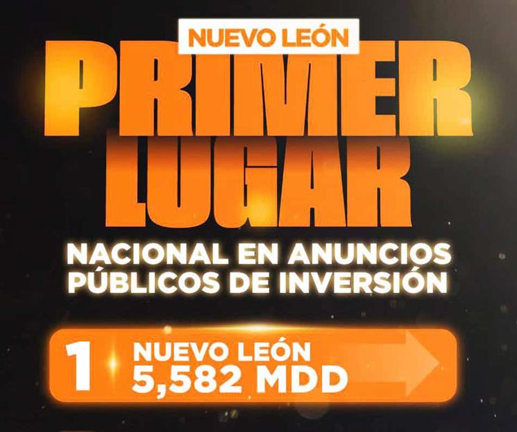 Alcanza NL primer lugar nacional en IED en lo que va del 2026