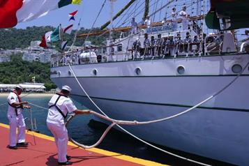 Regresa Buque Escuela Cuauht&eacute;moc al mar