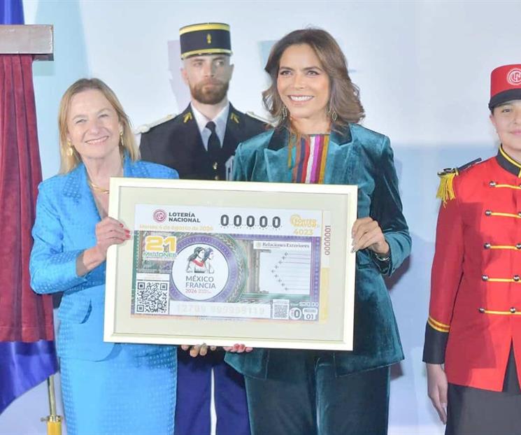 Loter&iacute;a Nacional presenta billete conmemorativo de M&eacute;xico y Francia