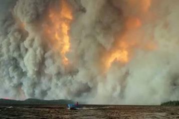 Afectan el aire de Estados Unidos los incendios en Canad&aacute;