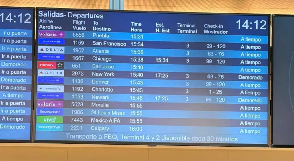 Cancelan vuelo comercial en que viajaría Sheinbaum a EU Cancelan vuelo comercial en que viajaría Sheinbaum a EU
