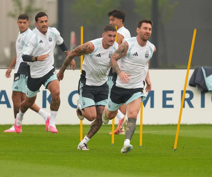 Argentina batalló para entrenar Argentina batalló para entrenar