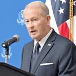 Le da Johnson bienvenida a Sheinbaum en Estados Unidos