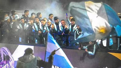Regresa Argentina a casa sin Messi Regresa Argentina a casa sin Messi