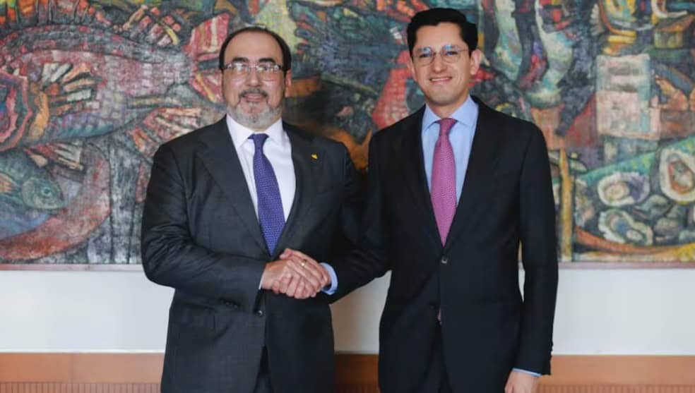 Canciller recibe a presidente del Banco de Desarrollo de AL y Caribe Canciller recibe a presidente del Banco de Desarrollo de AL y Caribe