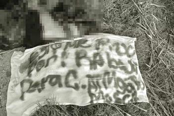 Localizan restos humanos y mensaje de amenaza en rancher&iacute;a R&iacute;o Tinto