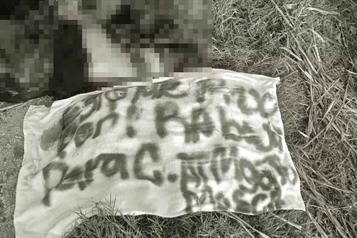 Localizan restos humanos y mensaje de amenaza en rancher&iacute;a R&iacute;o Tinto