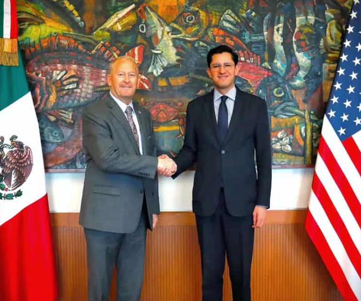 Se re&uacute;ne Canciller Velasco con embajador Johnson