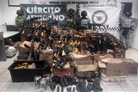 Aseguran arsenal de Los Rusos en operativo