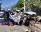 Auto se estrella contra árboles y un domicilio en Santa Cecilia Auto se estrella contra árboles y un domicilio en Santa Cecilia