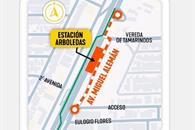 Regresa el cierre de carriles centrales de Miguel Alemán por obras Regresa el cierre de carriles centrales de Miguel Alemán por obras