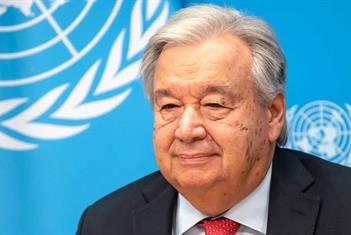 Guterres pide apoyo para Siria