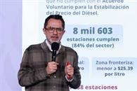Reconocen a gasolineros por respetar acuerdo del precio del di&eacute;sel