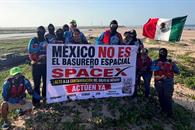 Protestan contra SpaceX por basura espacial en M&eacute;xico