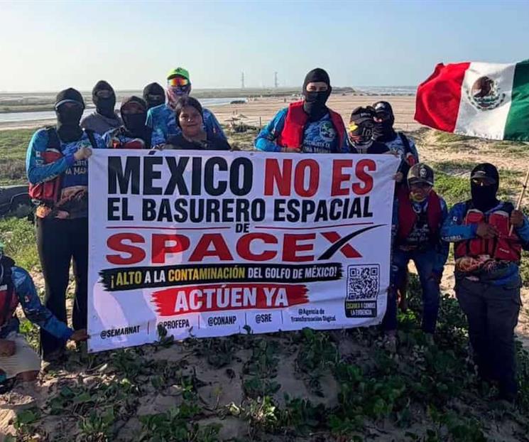 Protestan contra SpaceX por basura espacial en M&eacute;xico