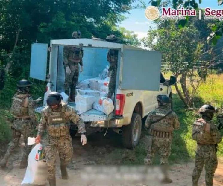 Asegura Marina 834 kilos de coca&iacute;na en Tonal&aacute;