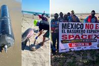Desechos de SpaceX llegan a playas nacionales